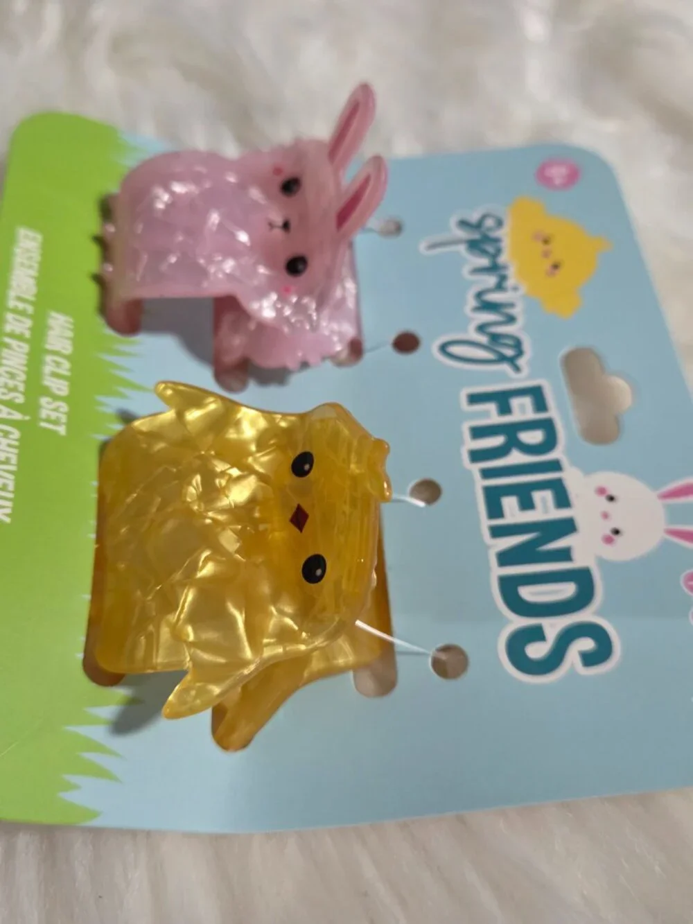 Spring Friends Bunny & Chick Mini Claw Clip Set (DAMAGED)